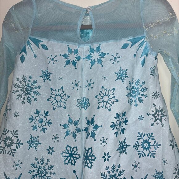 Elegant Disney Princess Elsa Blue Costume Dress Size M(7-8) - Picture 5 of 9
